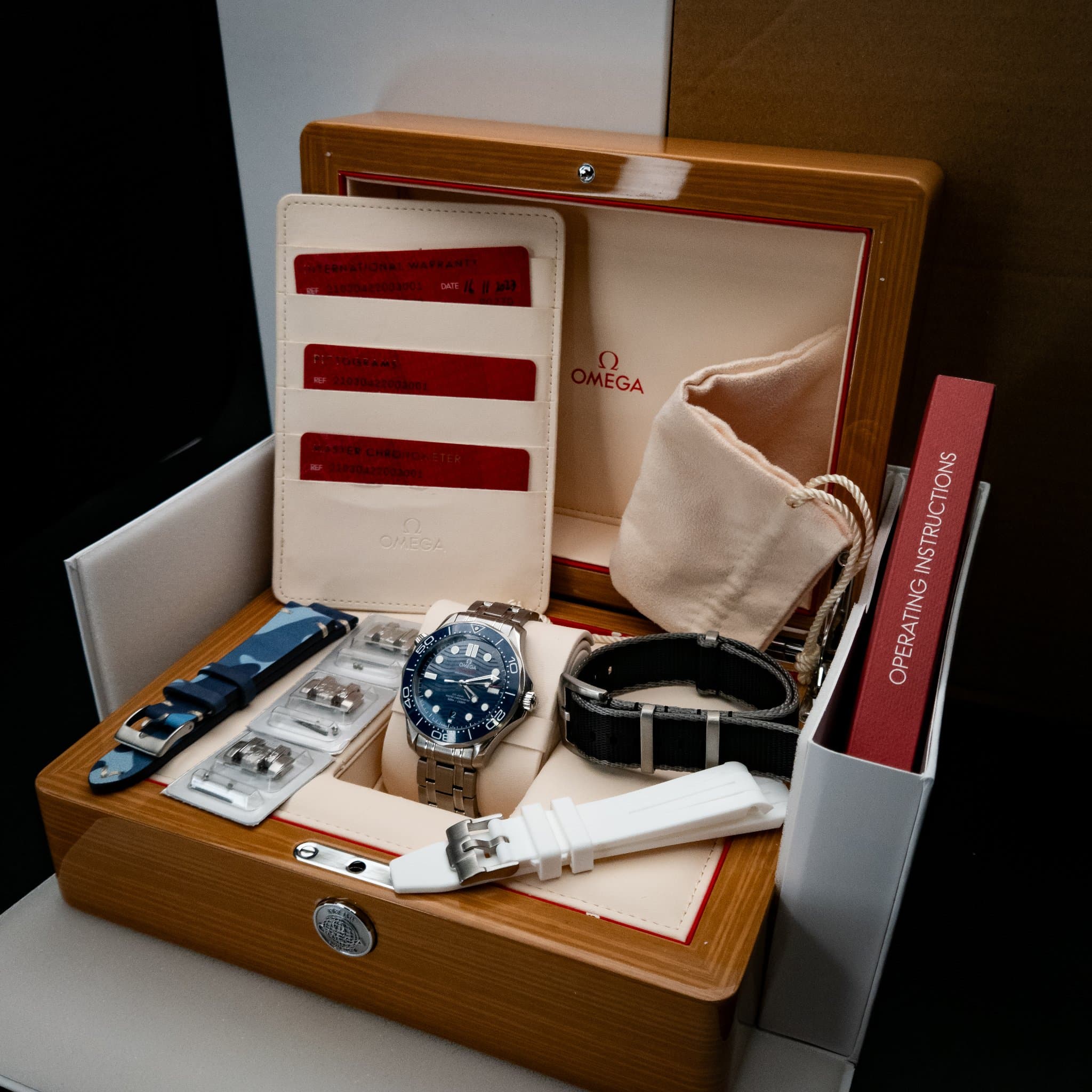 Omega SMP Blue Wave Steel 2023 (Ref. 210.30.42.20.03.001) — photo 2