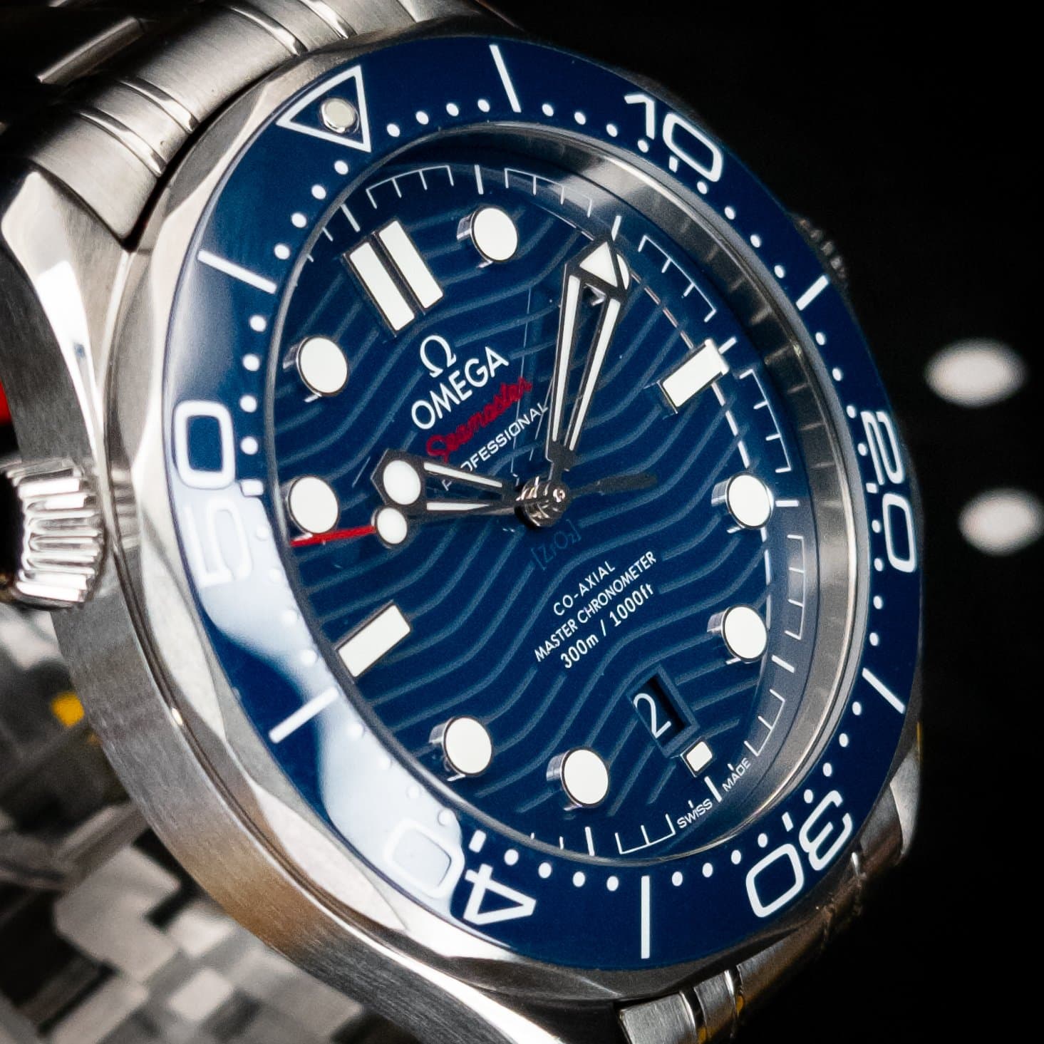 Omega SMP Blue Wave Steel 2023 (Ref. 210.30.42.20.03.001) — photo 3