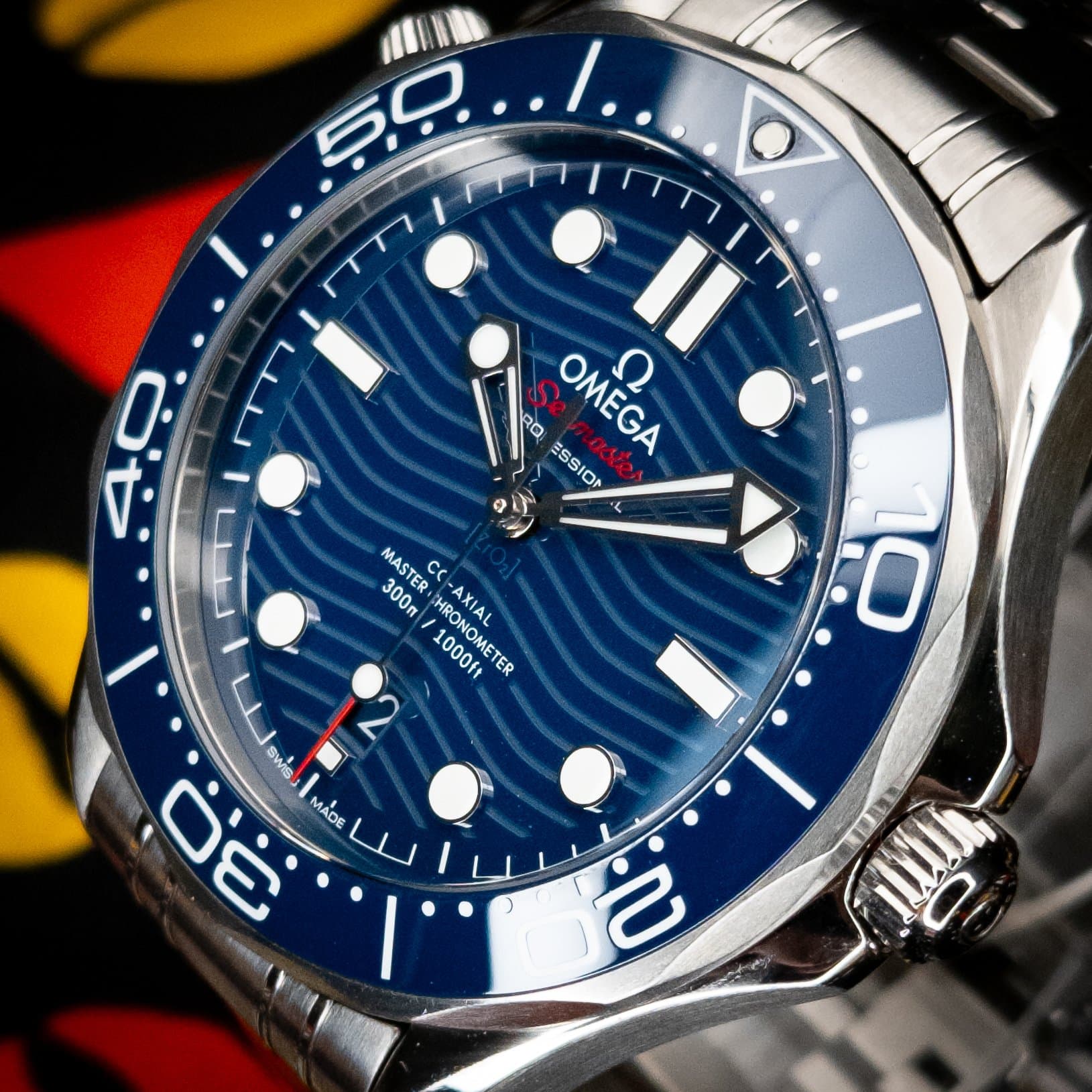 Omega SMP Blue Wave Steel 2023 (Ref. 210.30.42.20.03.001) — photo 4