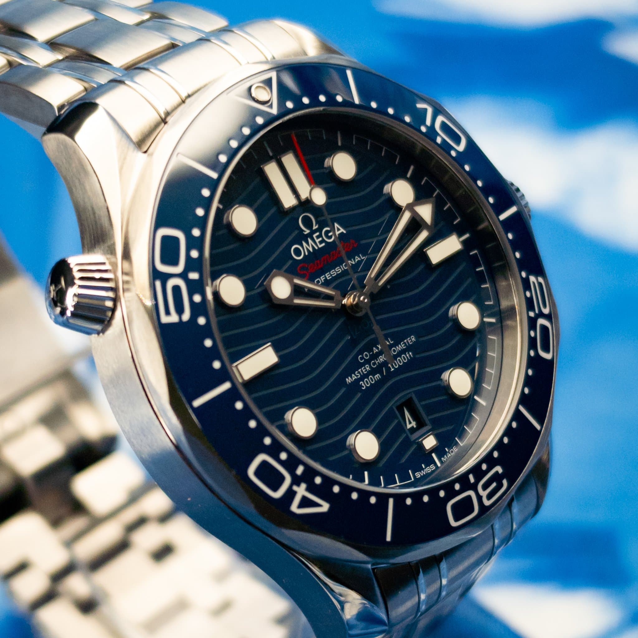 Omega SMP Blue Wave Steel (Ref. 210.30.42.20.03.001) — photo 13
