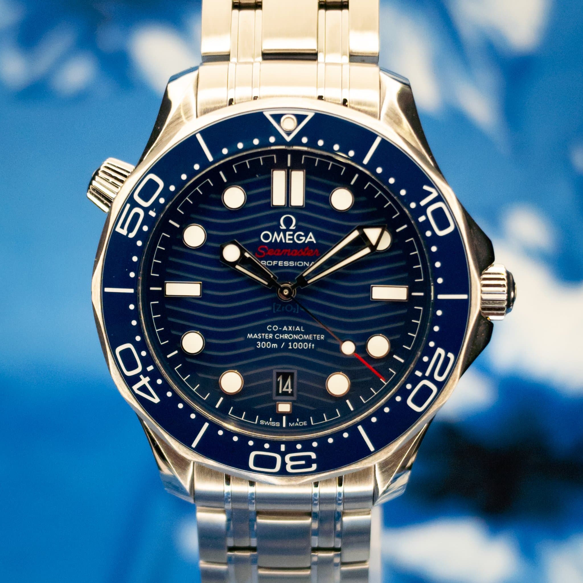 Omega SMP Blue Wave Steel (Ref. 210.30.42.20.03.001) — photo 11