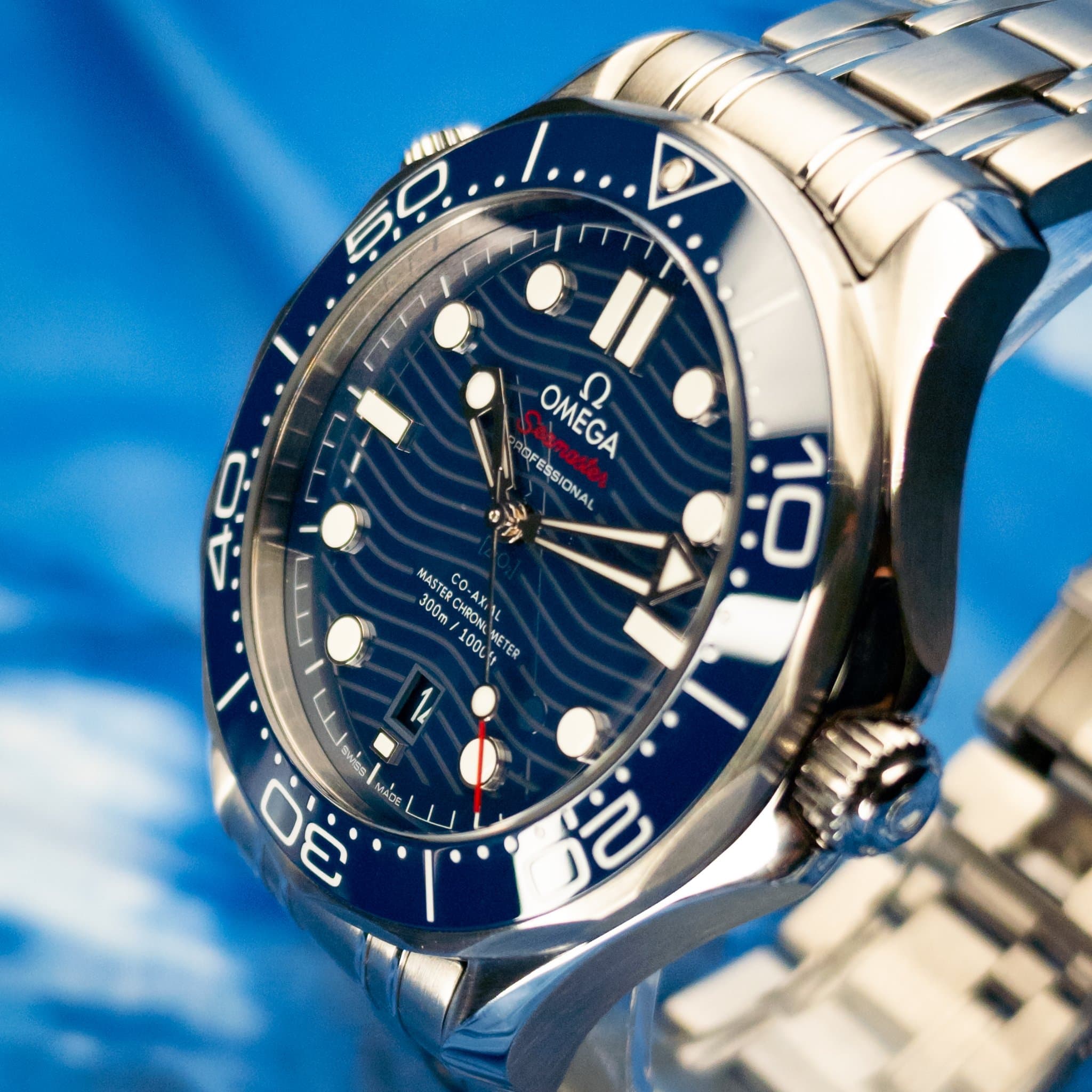 Omega SMP Blue Wave Steel (Ref. 210.30.42.20.03.001) — photo 14