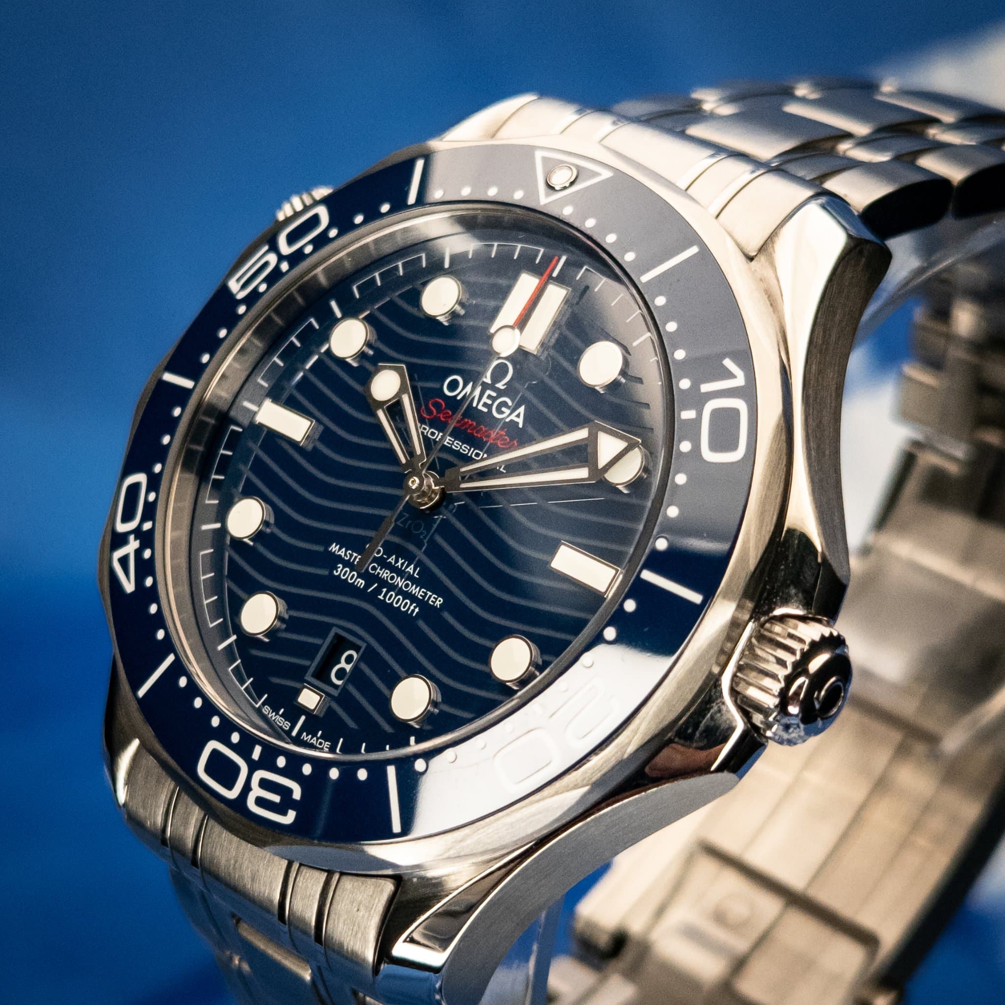Omega SMP Blue Wave Steel (Ref. 210.30.42.20.03.001) — photo 4