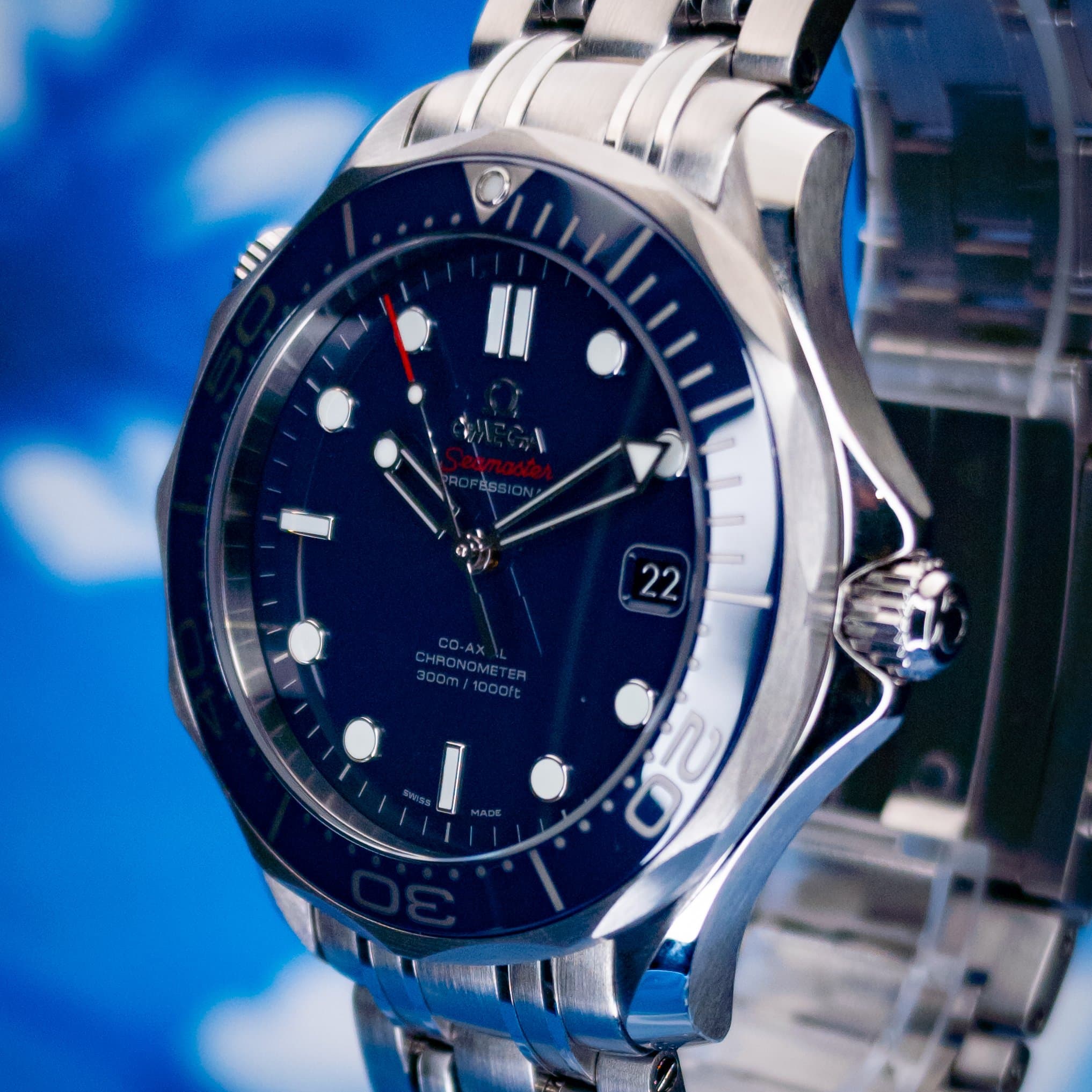 Omega Seamaster Diver 300M Blue No Wave (Ref. 212.30.41.20.03.001) — photo 3